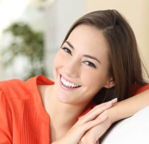 Woman Smiling with White Teeth