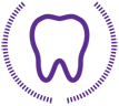 Purple Tooth Icon