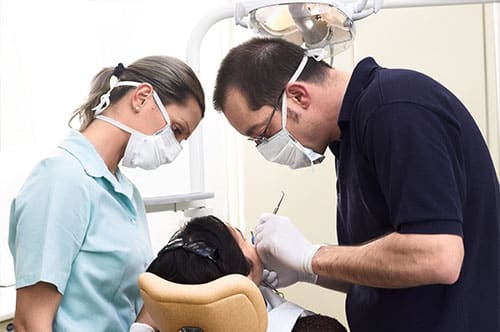 Patient at Dentist with Dental Emergency